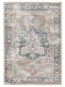  120X180 Washable Small Dhabi Oriental Rug - Terracotta/Blue