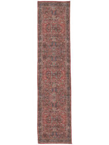  Washable 80X350 Khalifa Oriental Red Runner Rug Small