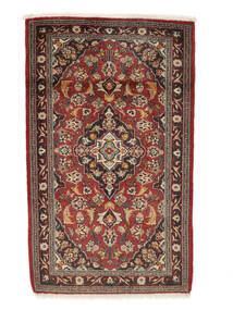  Keshan Rug 75X125 Persian Wool Dark Red/Black Small Carpetvista