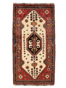 84X158 Alfombra Oriental Gashgai Rojo Oscuro/Negro (Lana, Persia/Irán) Carpetvista