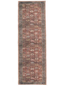  80X250 Washable Small Shabibi Oriental Rug - Rust Red