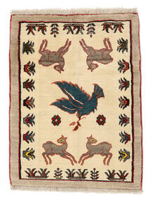 86X114 Qashqai Rug Oriental Beige/Orange (Wool, Persia/Iran) Carpetvista