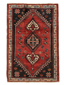 84X124 Ghashghai Matta Orientalisk Svart/Mörkröd (Ull, Persien/Iran) Carpetvista