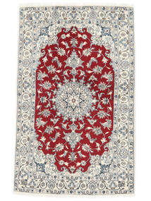 絨毯 ナイン 120X192 ダークレッド/ダークグレー (ウール, ペルシャ/イラン)