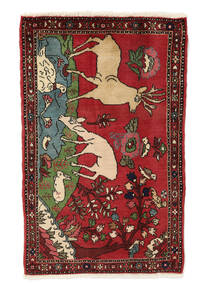  Persischer Asadabad Teppich 72X115 Dunkelrot/Schwarz (Wolle, Persien/Iran)
