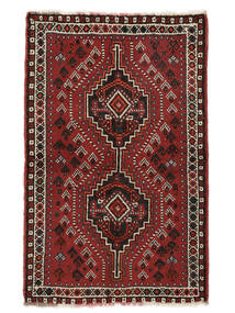  Persisk Shiraz Teppe 78X122 Mørk Rød/Svart (Ull, Persia/Iran