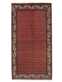  Persialainen Sarough Mir Matot Matto 64X122 Tummanpunainen/Musta (Villa, Persia/Iran)