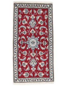  Nain Rug 69X137 Persian Wool Dark Red/Black Small Carpetvista