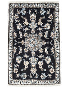 80X127 絨毯 オリエンタル ナイン ブラック/ダークグレー (ウール, ペルシャ/イラン) Carpetvista