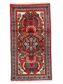 Lillian Teppe 70X133 Mørk Rød/Svart Ull, Persia/Iran Carpetvista