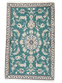  Persischer Nain Teppich 91X141 Dunkeltürkis/Beige (Wolle, Persien/Iran)
