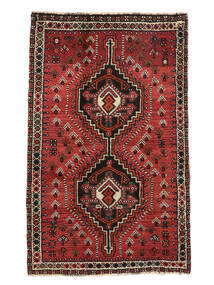 Alfombra Persa Shiraz 78X125 Rojo Oscuro/Negro (Lana, Persia/Irán)