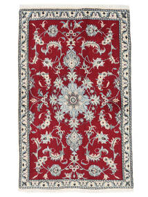  Persian Nain Rug 84X136 Dark Red/Dark Grey Carpetvista