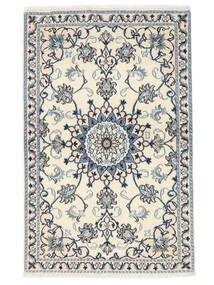  Orientalsk Nain Teppe 89X139 Beige/Mørk Grå Ull, Persia/Iran Carpetvista