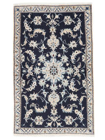 絨毯 ナイン 88X144 ブラック/ダークグレー (ウール, ペルシャ/イラン)