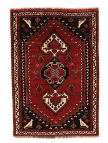  Persisk Ghashghai Teppe 79X117 Svart/Mørk Rød (Ull, Persia/Iran)