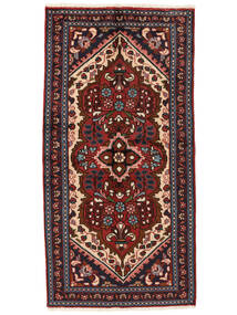 絨毯 ペルシャ リリアン 73X144 ブラック/ダークレッド (ウール, ペルシャ/イラン)