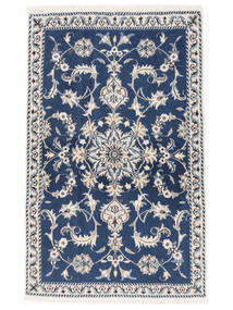 87X139 Nain Rug Oriental Dark Grey/Dark Blue (Wool, Persia/Iran) Carpetvista