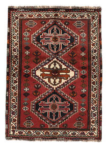 Tapete Oriental Ghashghai 85X120 Preto/Vermelho Escuro (Lã, Pérsia/Irão)