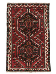 絨毯 ペルシャ シラーズ 73X116 ブラック/ダークレッド (ウール, ペルシャ/イラン)