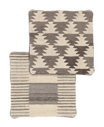  Persischer Patchwork Pillowcase - 2 Pack Teppich 50X50 Quadratisch Braun/Beige (Wolle, Persien/Iran