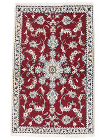 絨毯 ナイン 86X138 ダークレッド/ベージュ (ウール, ペルシャ/イラン)