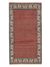  Persisk Sarough Mir Teppe 67X125 Mørk Rød/Svart Carpetvista