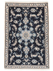 89X134 Nain Rug Oriental Black/Dark Grey (Wool, Persia/Iran) Carpetvista