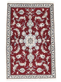 88X135 Tappeto Nain Orientale Rosso Scuro/Beige (Lana, Persia/Iran) Carpetvista