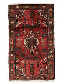 Tapete Hamadã 72X120 Preto/Vermelho Escuro (Lã, Pérsia/Irão)