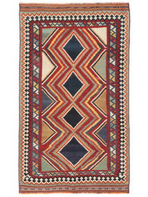 142X233 Dywan Kilim Vintage Orientalny Ciemnoczerwony/Pomarańczowy (Wełna, Persja/Iran) Carpetvista
