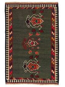  Perzsa Kilim Vintage Szőnyeg 126X188 Fekete/Sötétpiros Carpetvista