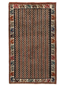 150X254 絨毯 カシュガイ オリエンタル ブラック/茶色 (ウール, ペルシャ/イラン) Carpetvista