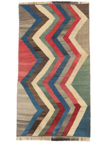 絨毯 オリエンタル キリム ヴィンテージ 162X300 廊下 カーペット ダークグレー/ブラック (ウール, ペルシャ/イラン)
