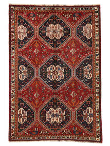 Qashqai Rug 164X246 Dark Red/Black Wool, Persia/Iran Carpetvista