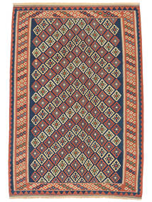 177X257 Kelim Vintage Matta Orientalisk Mörkröd/Svart (Ull, Persien/Iran) Carpetvista