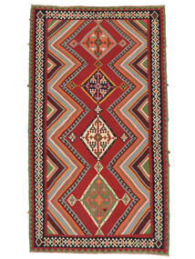  Orientalischer Kelim Vintage Teppich 154X271 Dunkelrot/Schwarz Wolle, Persien/Iran Carpetvista