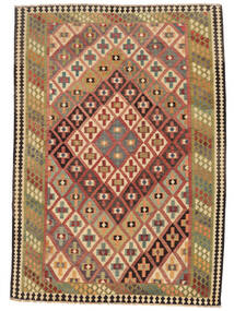 175X249 Tapis D'orient Kilim Vintage Marron/Noir (Laine, Perse/Iran) Carpetvista