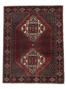Afshar Shahre Babak Teppe 160X200 Svart/Mørk Rød Ull, Persia/Iran Carpetvista