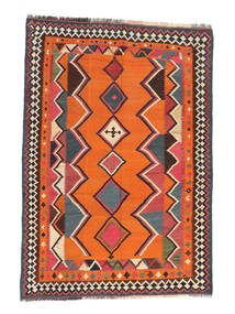  Kelim Vintage 145X209 Vintage Persischer Wollteppich Rot/Schwarz Klein Carpetvista