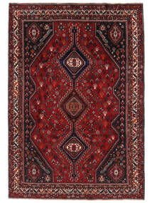 209X300 Tapete Oriental Ghashghai Preto/Vermelho Escuro (Lã, Pérsia/Irão) Carpetvista