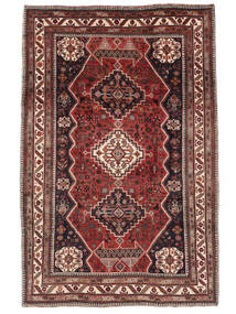  Oriental Qashqai Rug 206X315 Dark Red/Black Wool, Persia/Iran Carpetvista