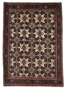 71X98 Senneh Teppich Orientalischer Schwarz/Dunkelrot (Wolle, Persien/Iran) Carpetvista