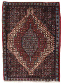 80X110 絨毯 オリエンタル センネ ブラック/ダークレッド (ウール, ペルシャ/イラン) Carpetvista