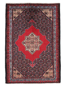 71X104 Alfombra Oriental Senneh Negro/Rojo Oscuro (Lana, Persia/Irán) Carpetvista