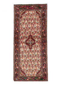 78X188 Asadabad Orientalisk Hallmatta Mörkröd/Svart (Ull, Persien/Iran) Carpetvista