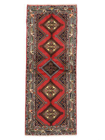  Persian Hamadan Rug 75X191 Dark Red/Black Carpetvista