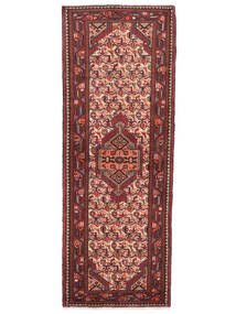80X213 Asadabad Orientalisk Hallmatta Mörkröd/Svart (Ull, Persien/Iran) Carpetvista