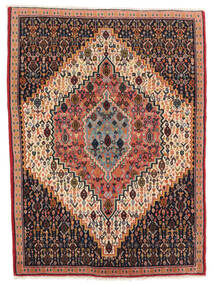  Persian Senneh Rug 74X98 Black/Brown Carpetvista