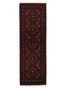 61X190 Beluch Teppe Orientalsk Løpere Svart/Mørk Rød (Ull, Persia/Iran) Carpetvista